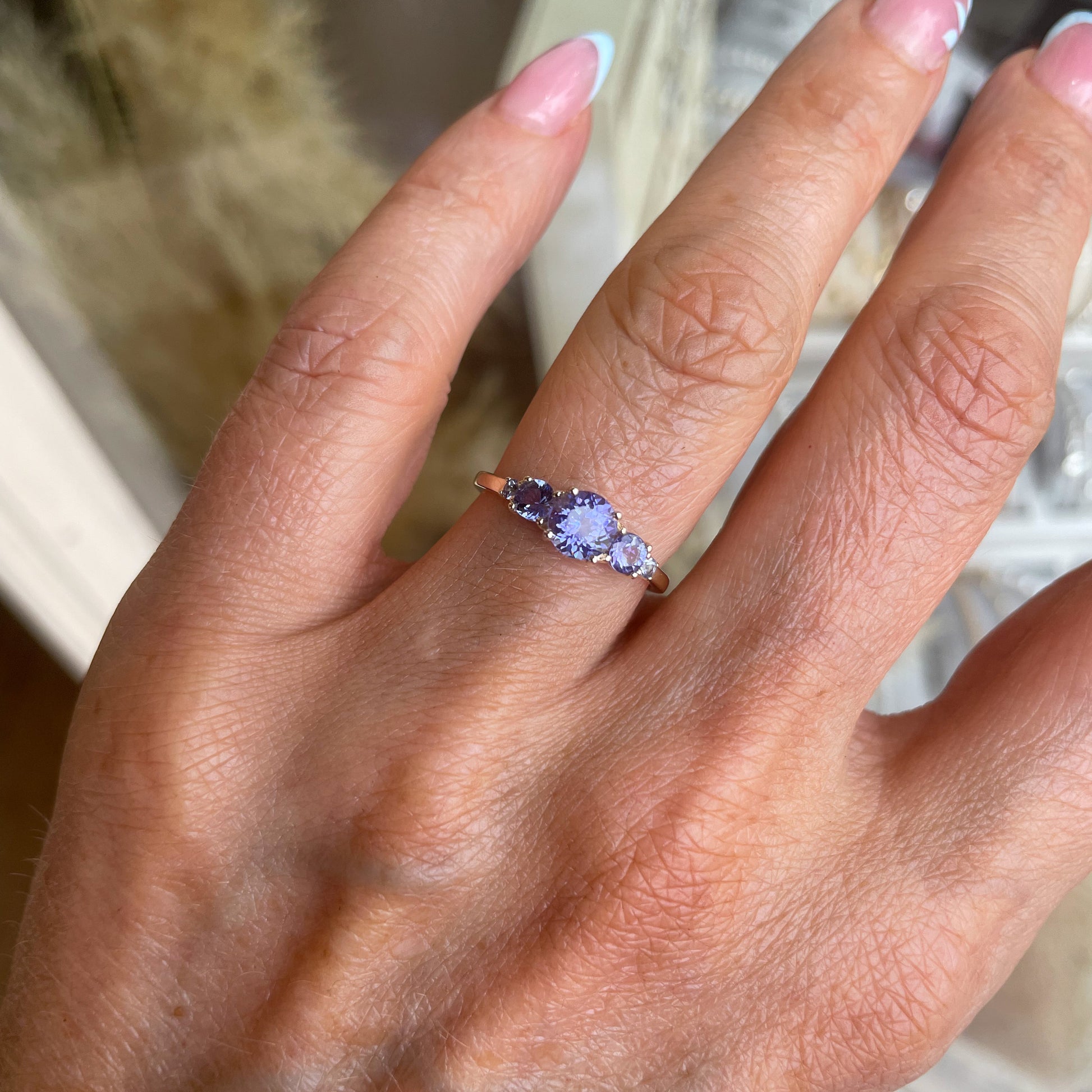 9ct Gold Five Stone Ring - Tanzanite - John Ross Jewellers