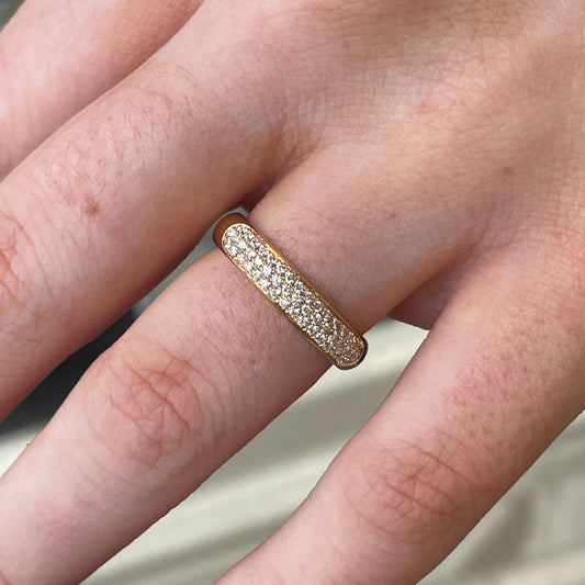 18ct Gold Diamond Set Wedding/Eternity Ring | 0.23ct - John Ross Jewellers