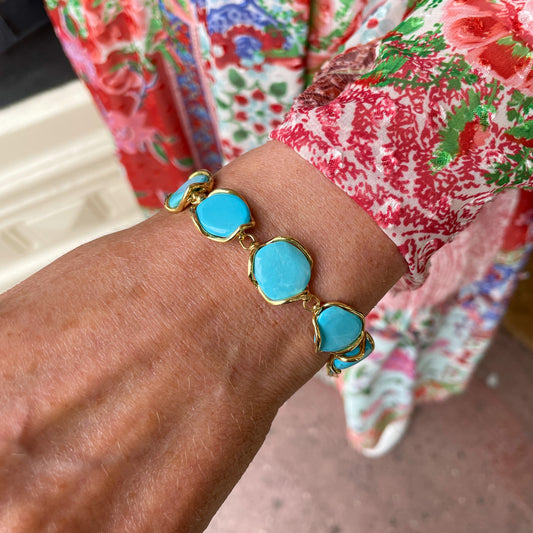 Sunshine Turquoise Nugget Bracelet - John Ross Jewellers