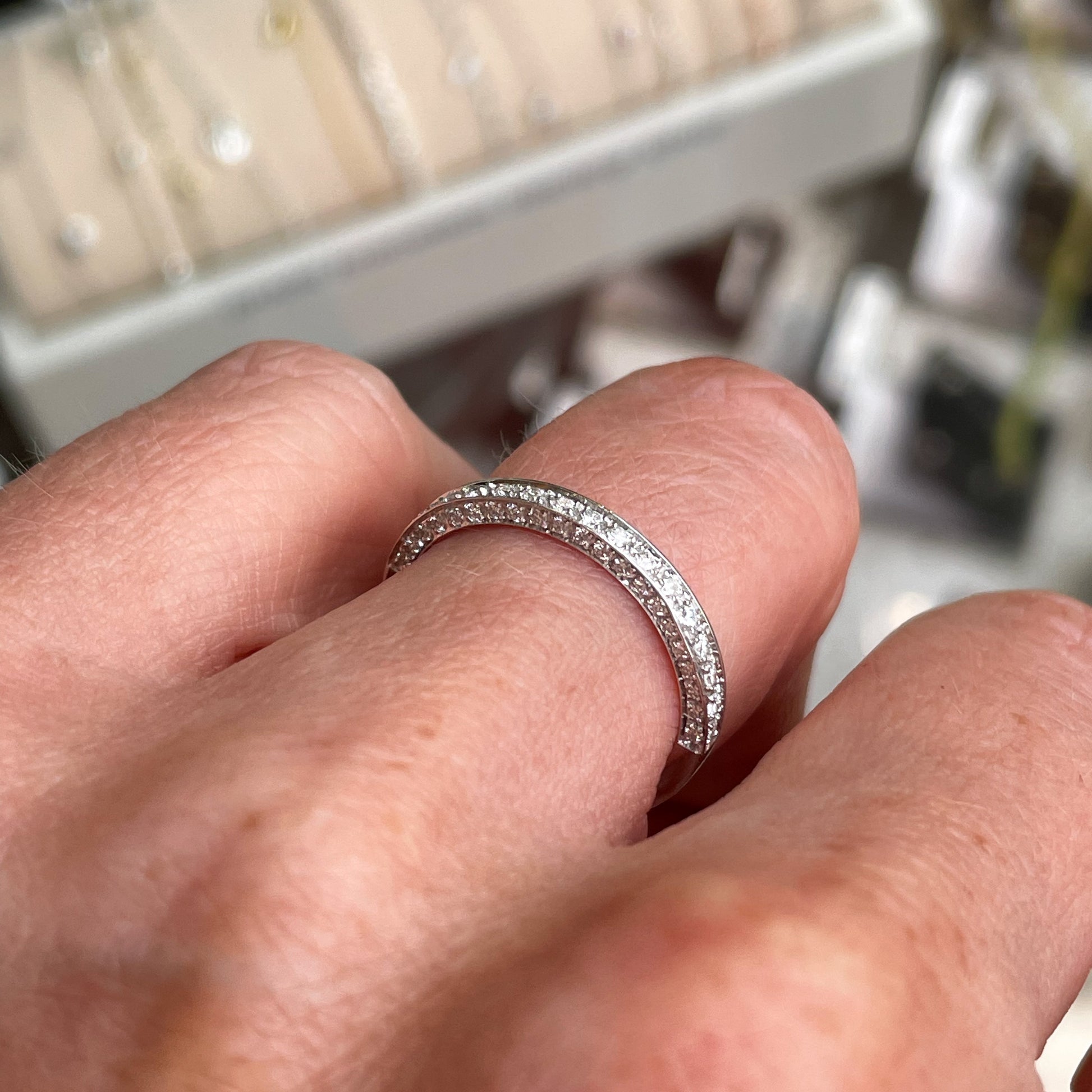 18ct White Gold 0.35ct Diamond Wedding Ring - John Ross Jewellers