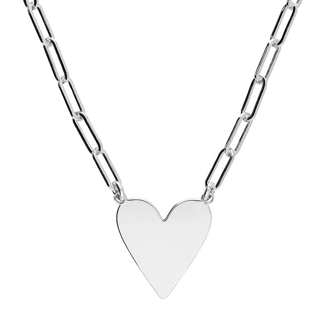 Silver Heart Necklace - John Ross Jewellers