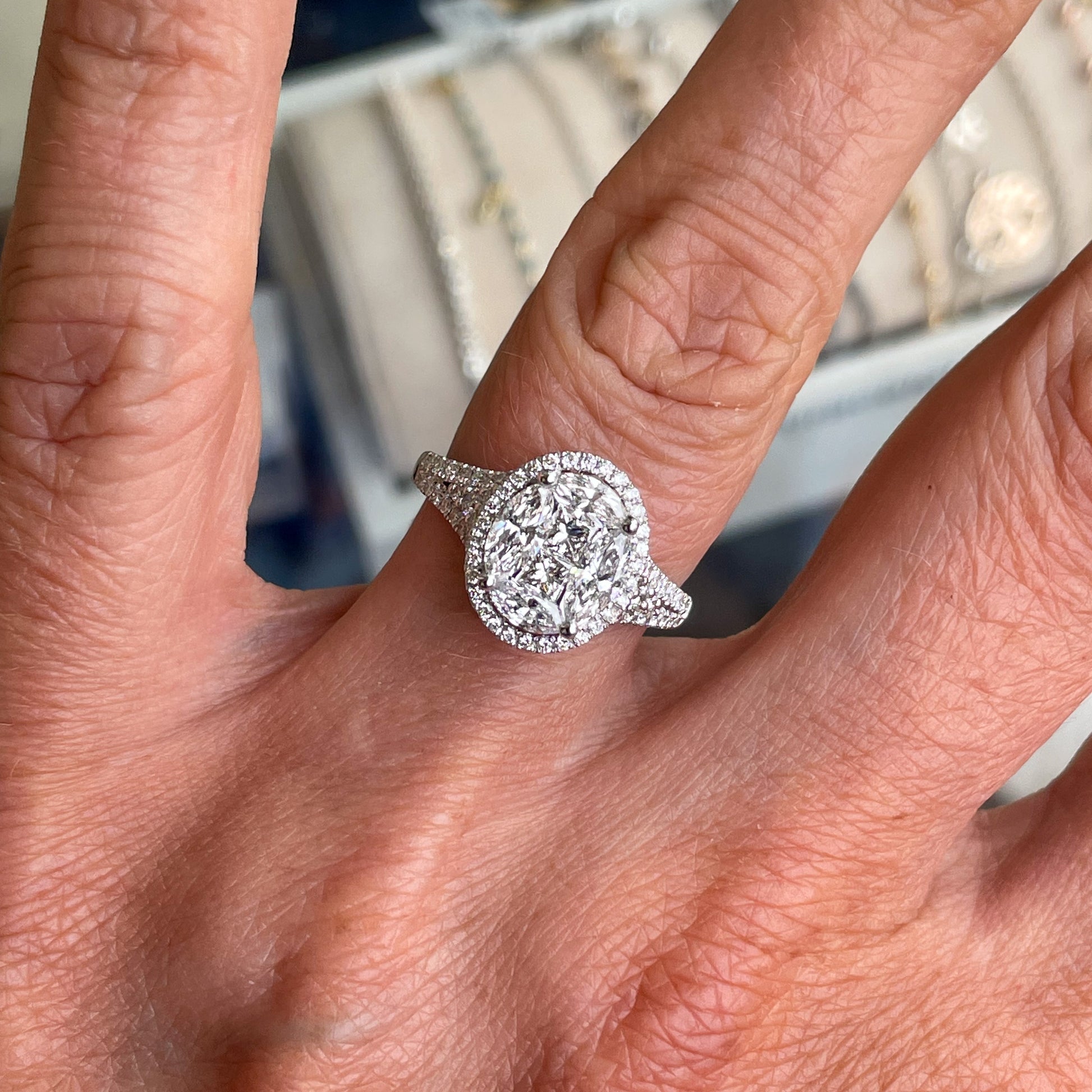 18ct White Gold Diamond Ring John Ross Jewellers