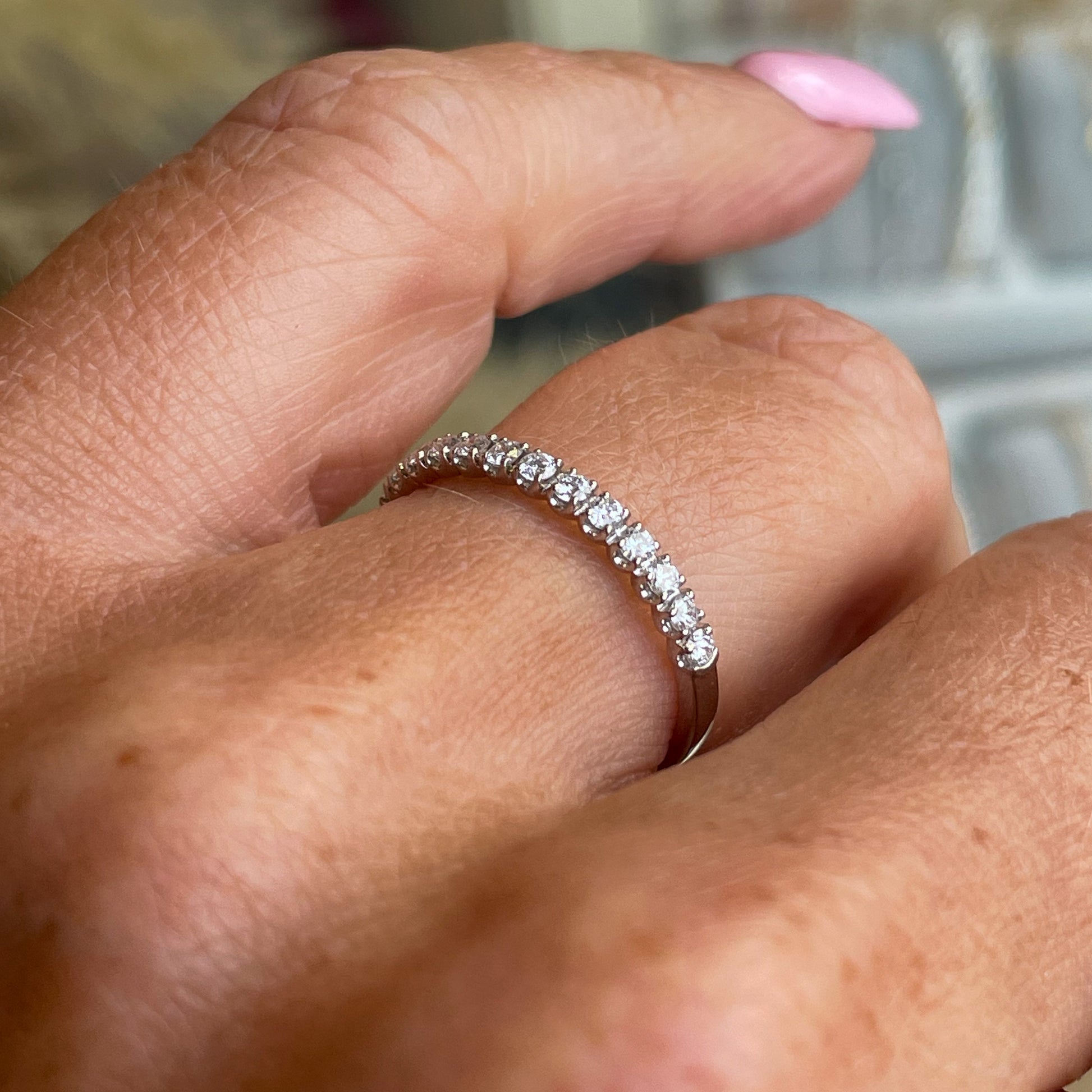 18ct White Gold Diamond Wedding/Eternity Ring | 0.27ct - John Ross Jewellers