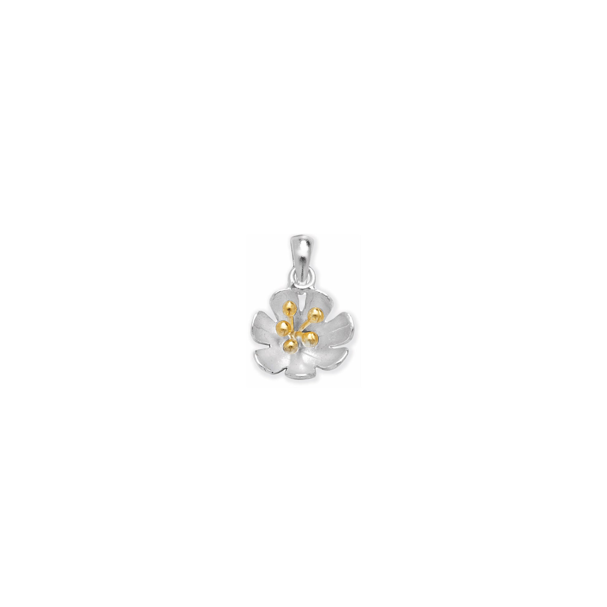 Silver Poppy Pedant Necklace - John Ross Jewellers