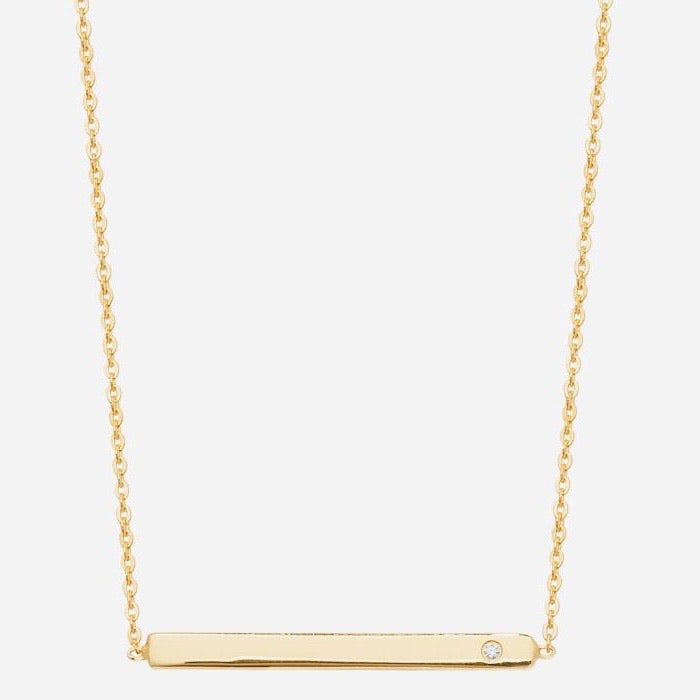 SUNSHINE Bar Necklace - Gold - John Ross Jewellers