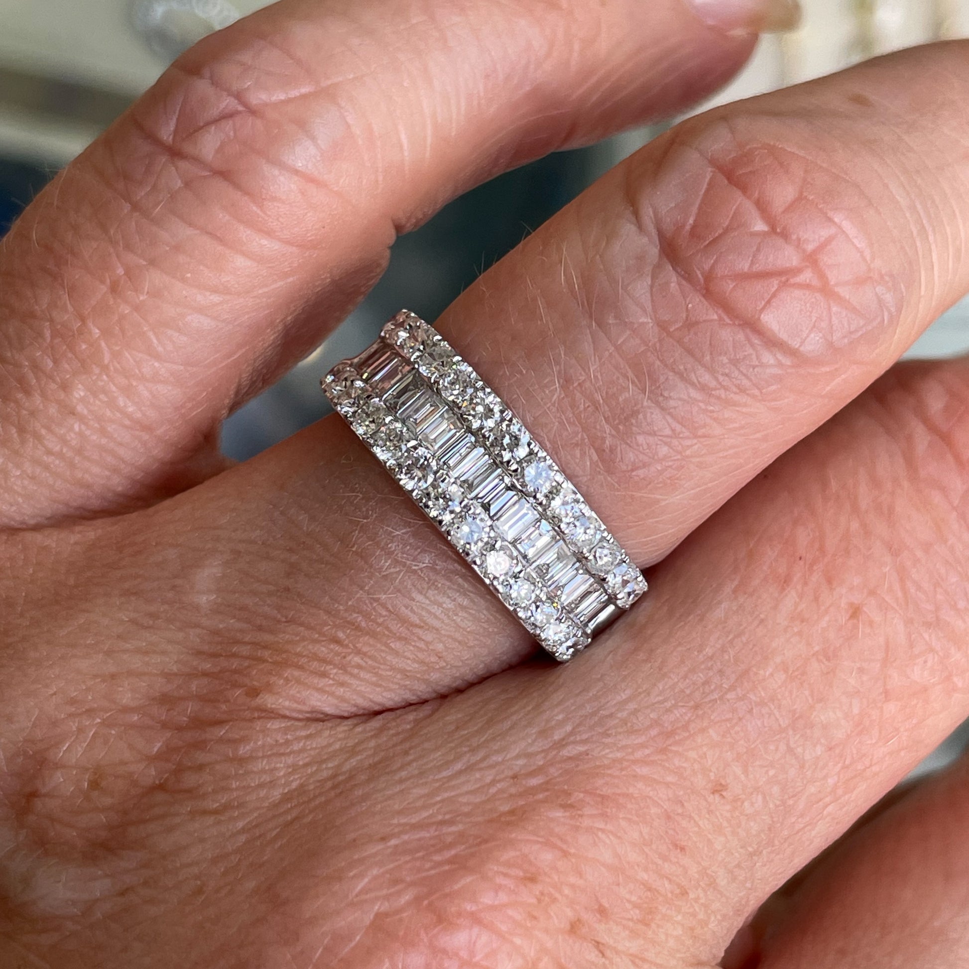 18ct White Gold Diamond Eternity Ring | 1.50ct - John Ross Jewellers