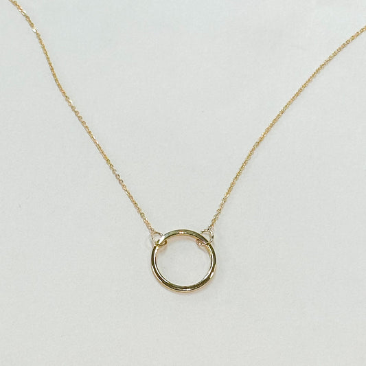 9ct Gold Open Circle Necklace - John Ross Jewellers