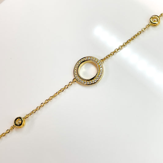 Sunshine Open Circle CZ Bracelet - John Ross Jewellers