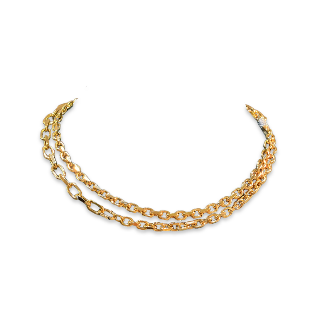 REBECCA Palermo Wear It Two Ways Necklace - Gold - John Ross Jewellers