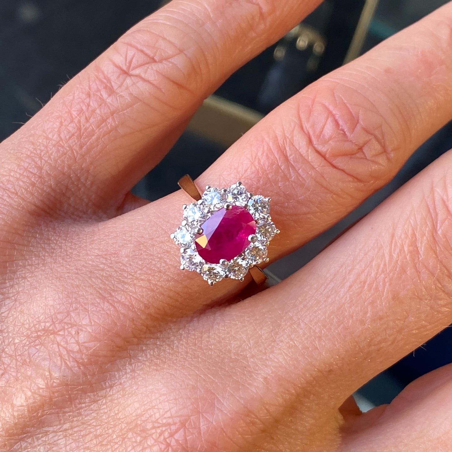 18ct Gold Ruby & Diamond Ring - John Ross Jewellers