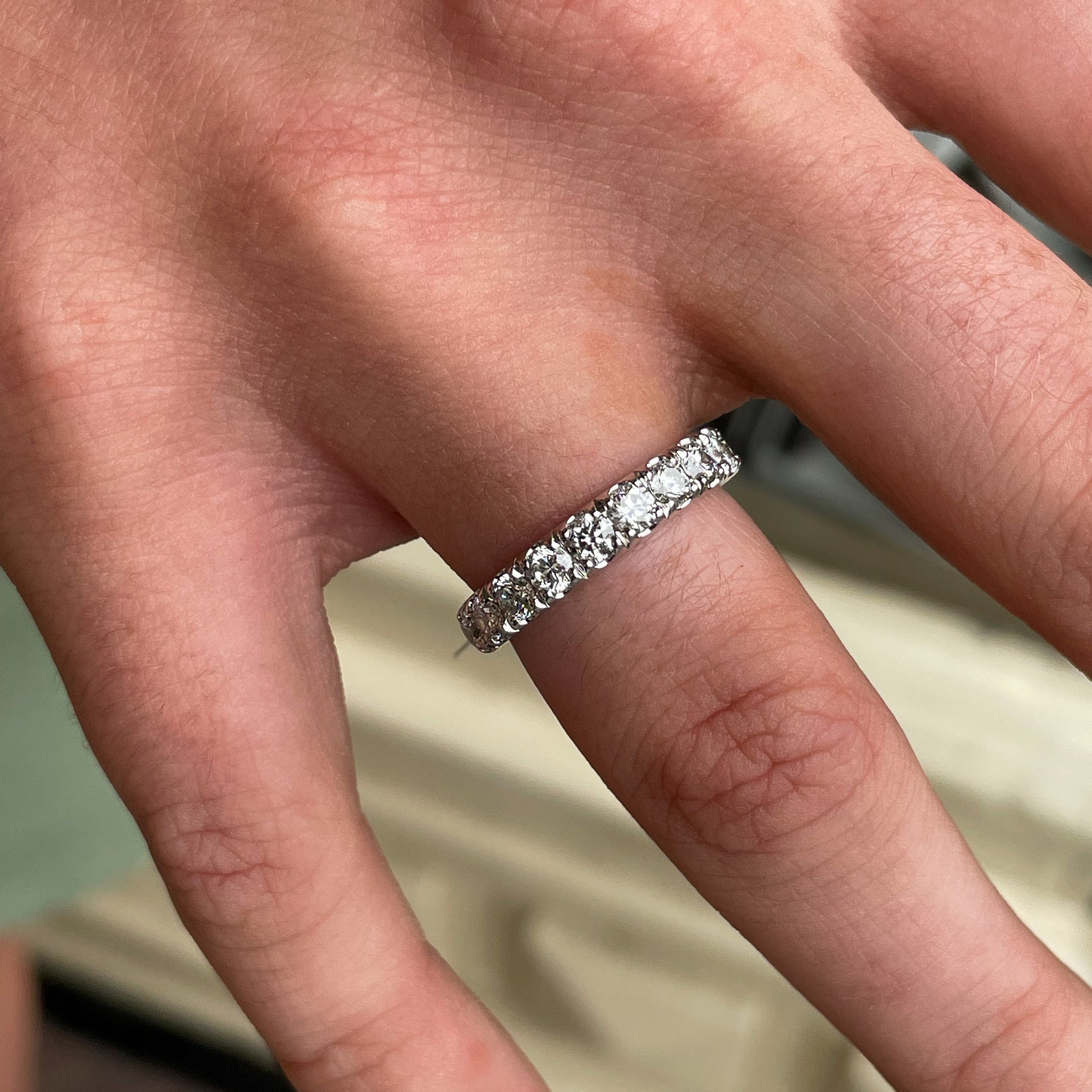 18ct White Gold Diamond Eternity Ring 1.00ct - John Ross Jewellers