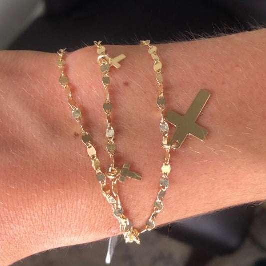 Sunshine Three Crosses Bracelet - John Ross Jewellers