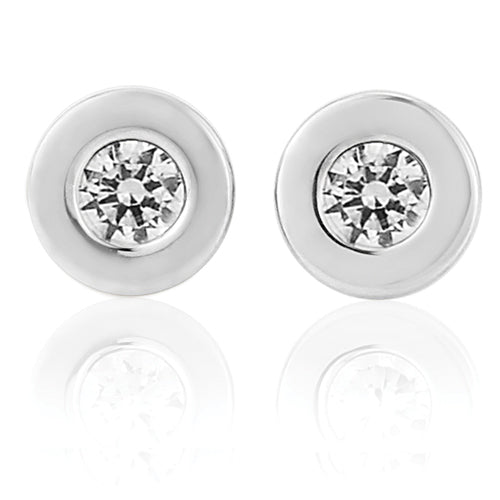 9ct White Gold Cubic Zirconia Stud Earrings | 5mm - John Ross Jewellers