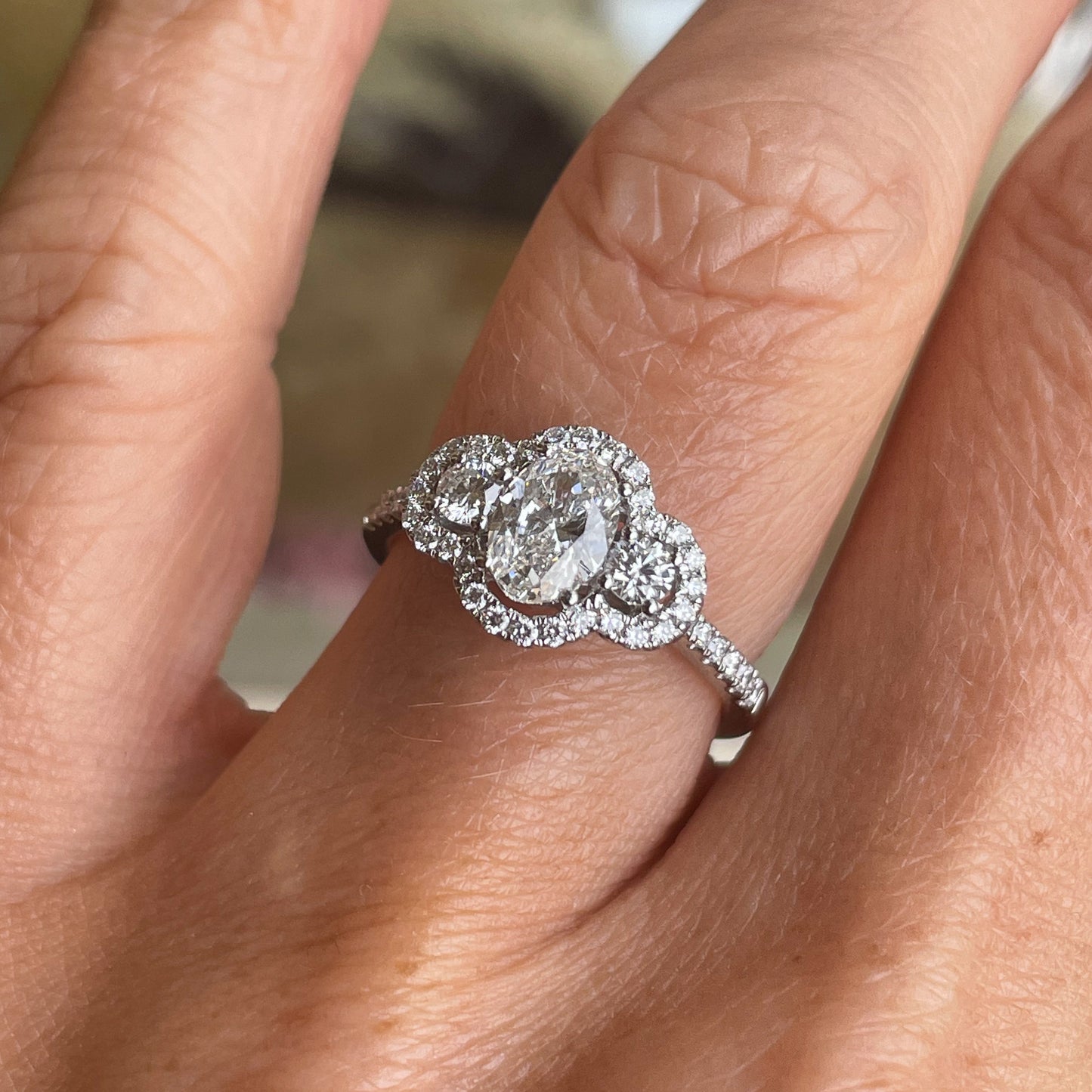 Platinum Diamond Engagement Ring | 1.17ct Certified - John Ross Jewellers