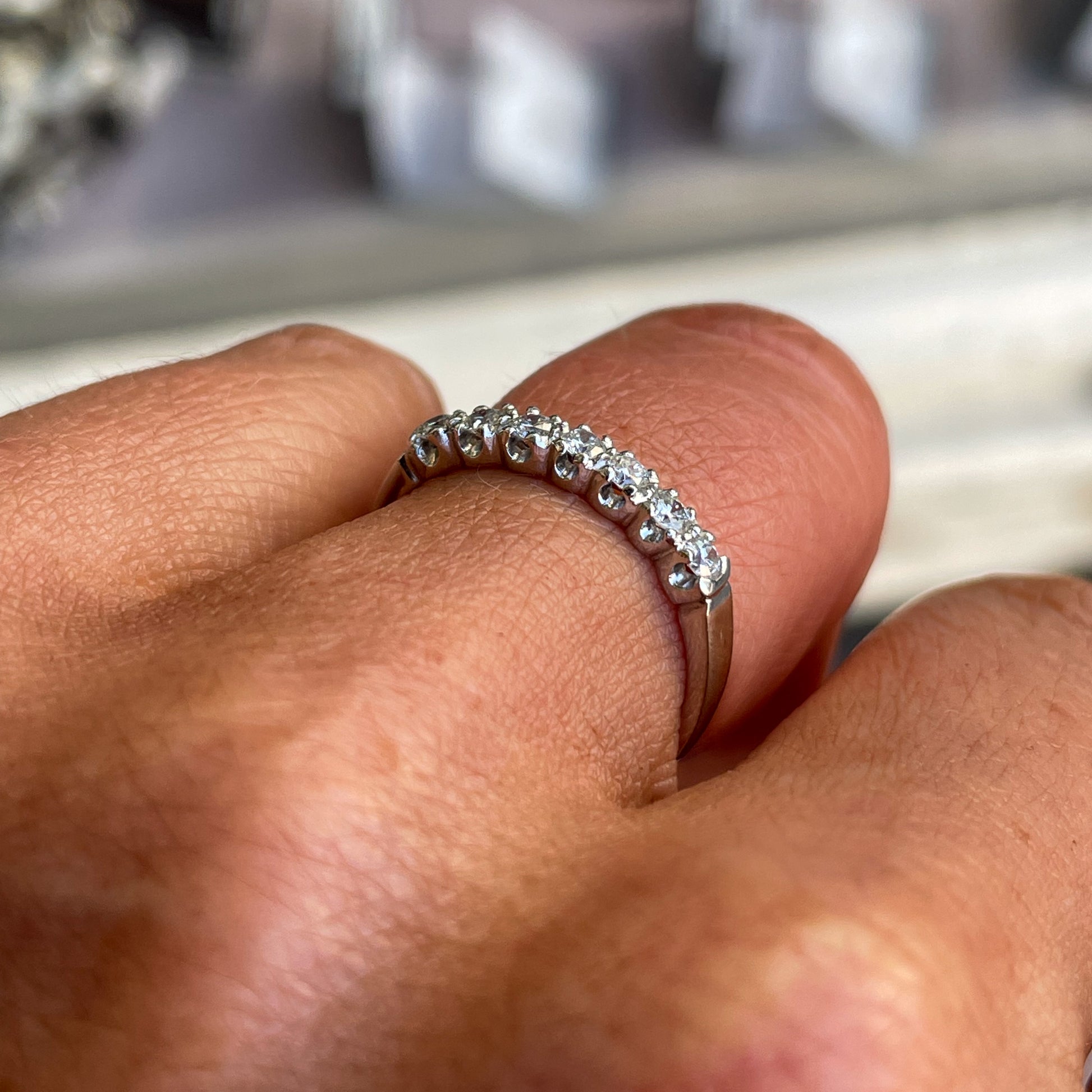 Platinum Diamond Set Wedding/Eternity Ring - John Ross Jewellers