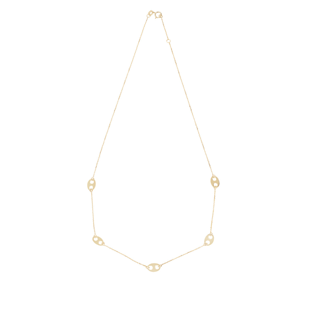 9ct Gold Oval Linked Necklace - John Ross Jewellers