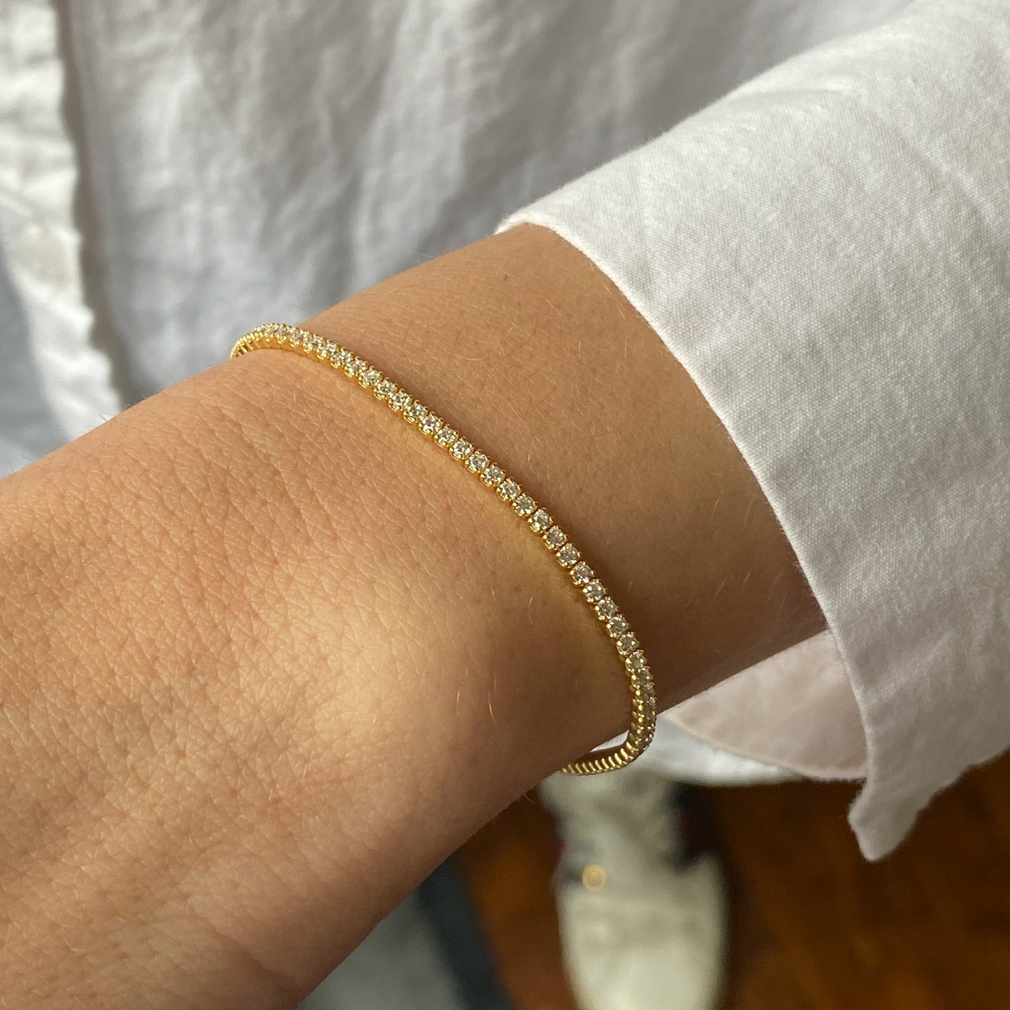 Sunshine Dainty CZ Tennis Bracelet - John Ross Jewellers