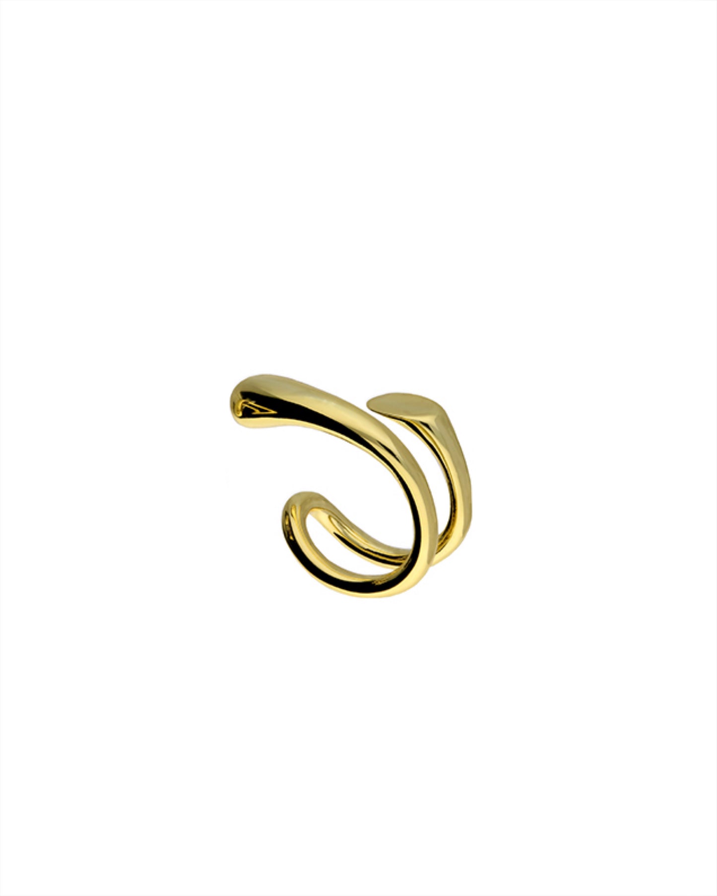Ear Candy Double Helix Cuff Right - Gold Plated - John Ross Jewellers