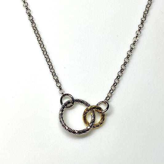 Sunshine Silver Pretty Unity Necklace - John Ross Jewellers