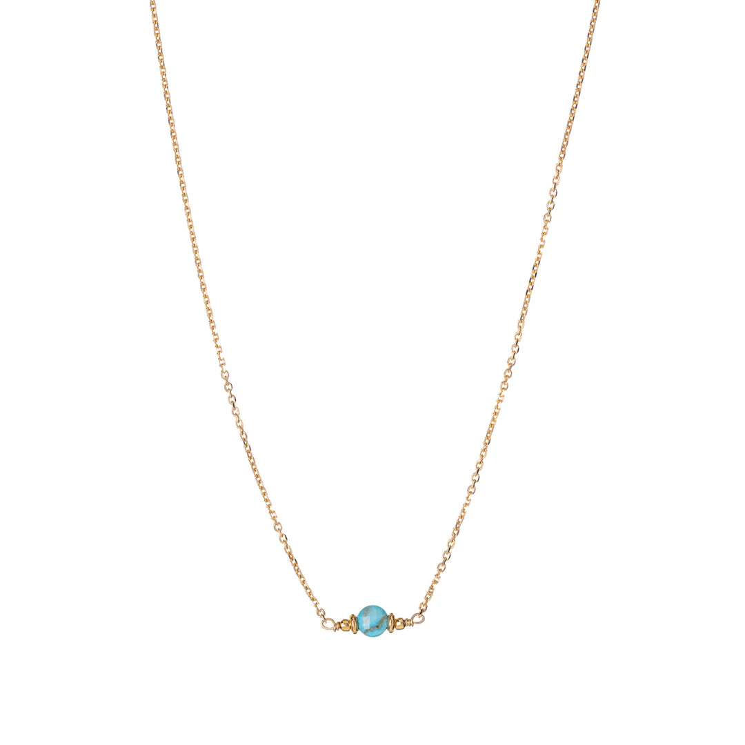 Sunshine Simple Turquoise Nugget Necklace - John Ross Jewellers