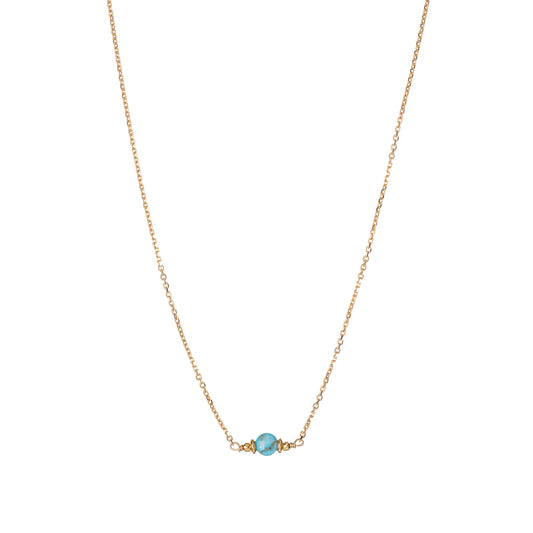 Sunshine Simple Turquoise Nugget Necklace - John Ross Jewellers