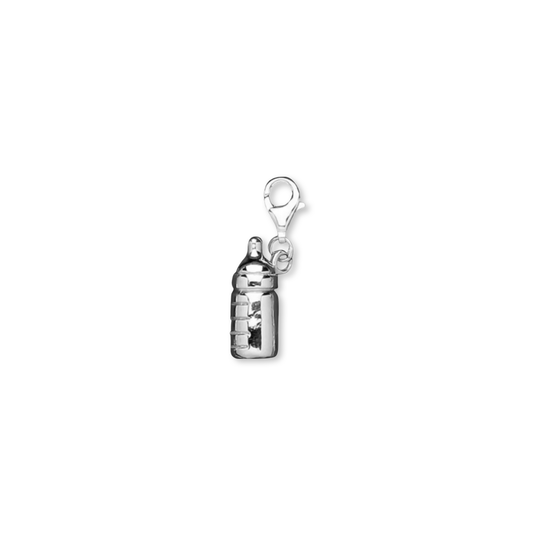 Silver Baby Bottle Charm - John Ross Jewellers