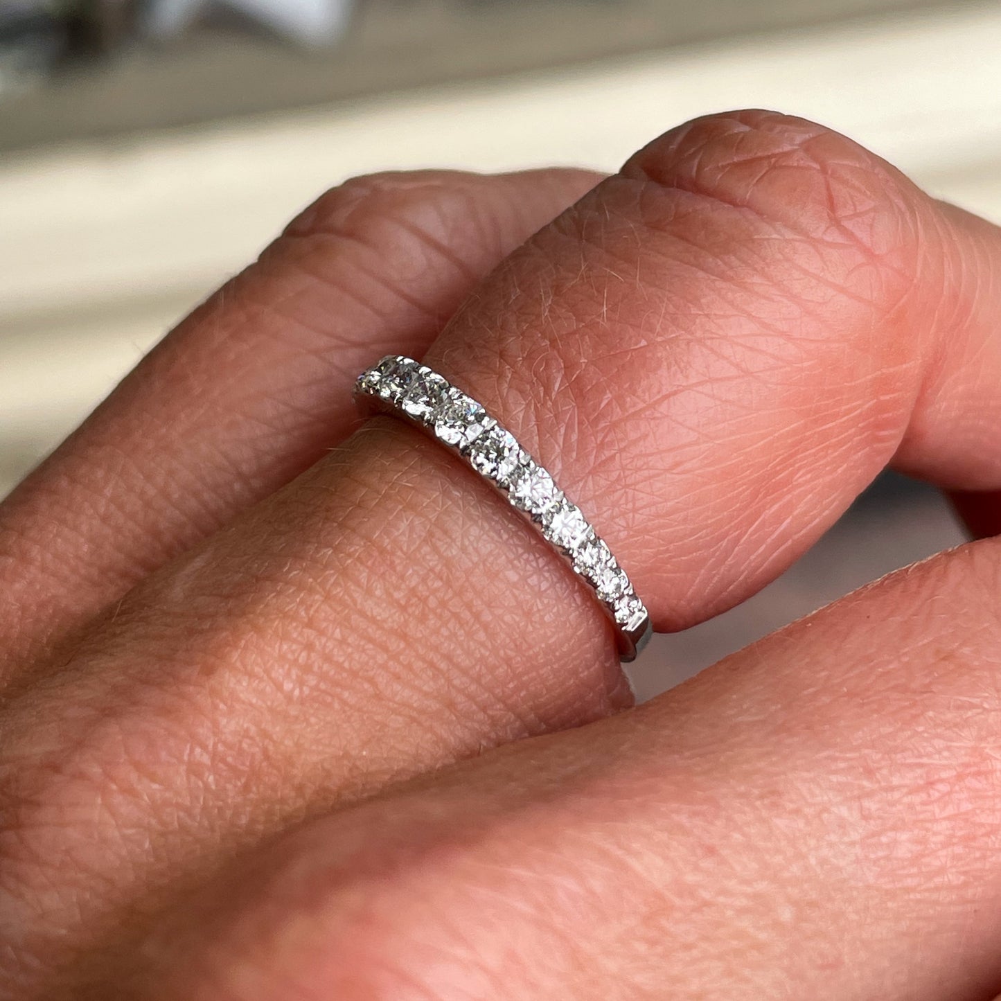 18ct White Gold Diamond Eternity Ring 0.53ct - John Ross Jewellers
