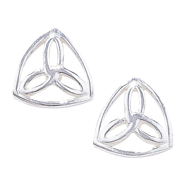 Silver Trinity Knot Stud Earrings - John Ross Jewellers