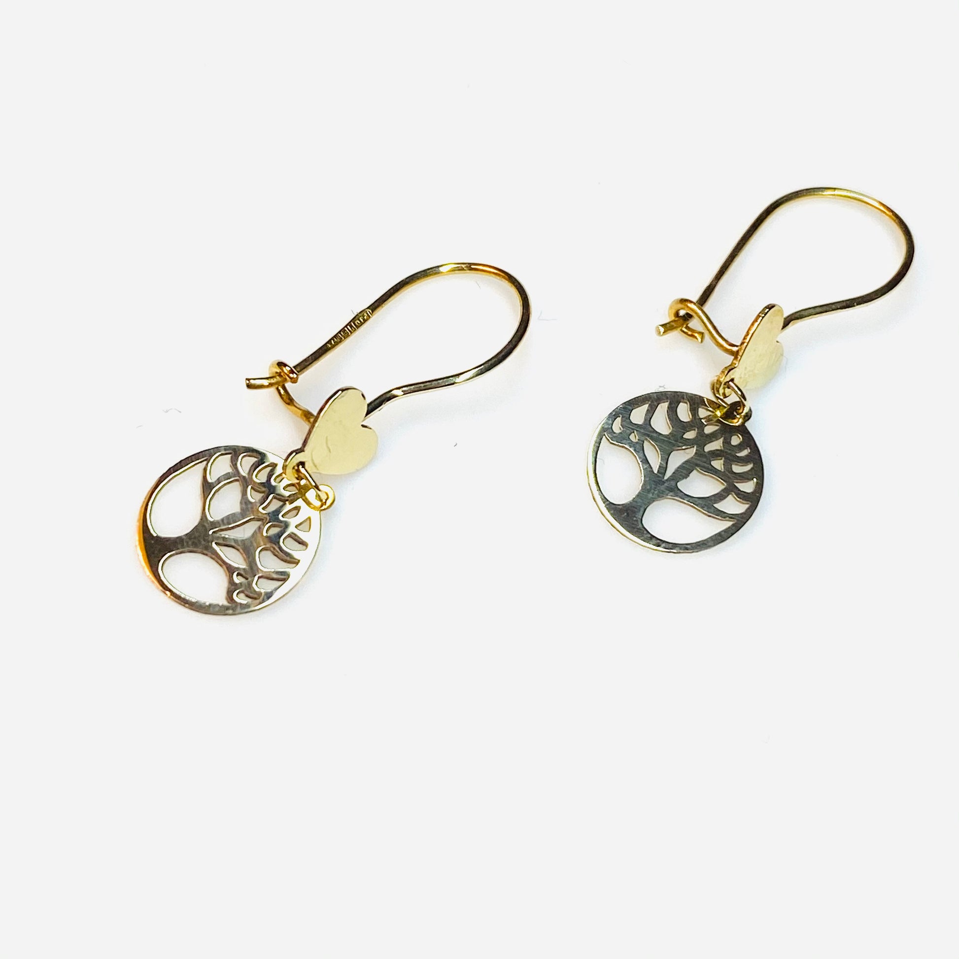 9ct Gold Tree of Life Drop Earrings - John Ross Jewellers