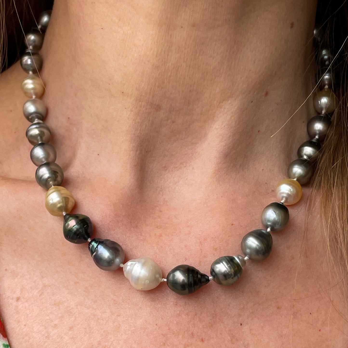 Baroque Tahiti Pearl Necklace | 45cm - John Ross Jewellers