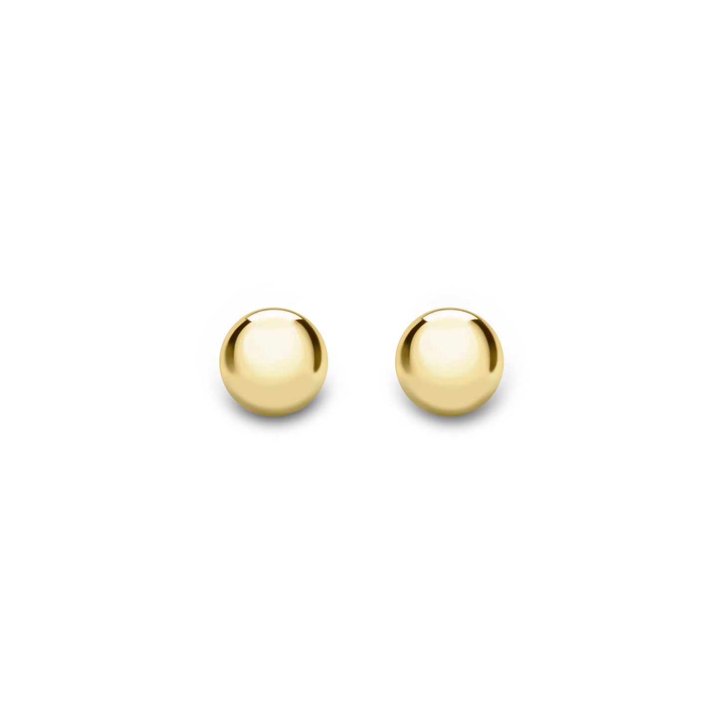 9ct Yellow Gold 5mm Ball Stud Earrings - John Ross Jewellers