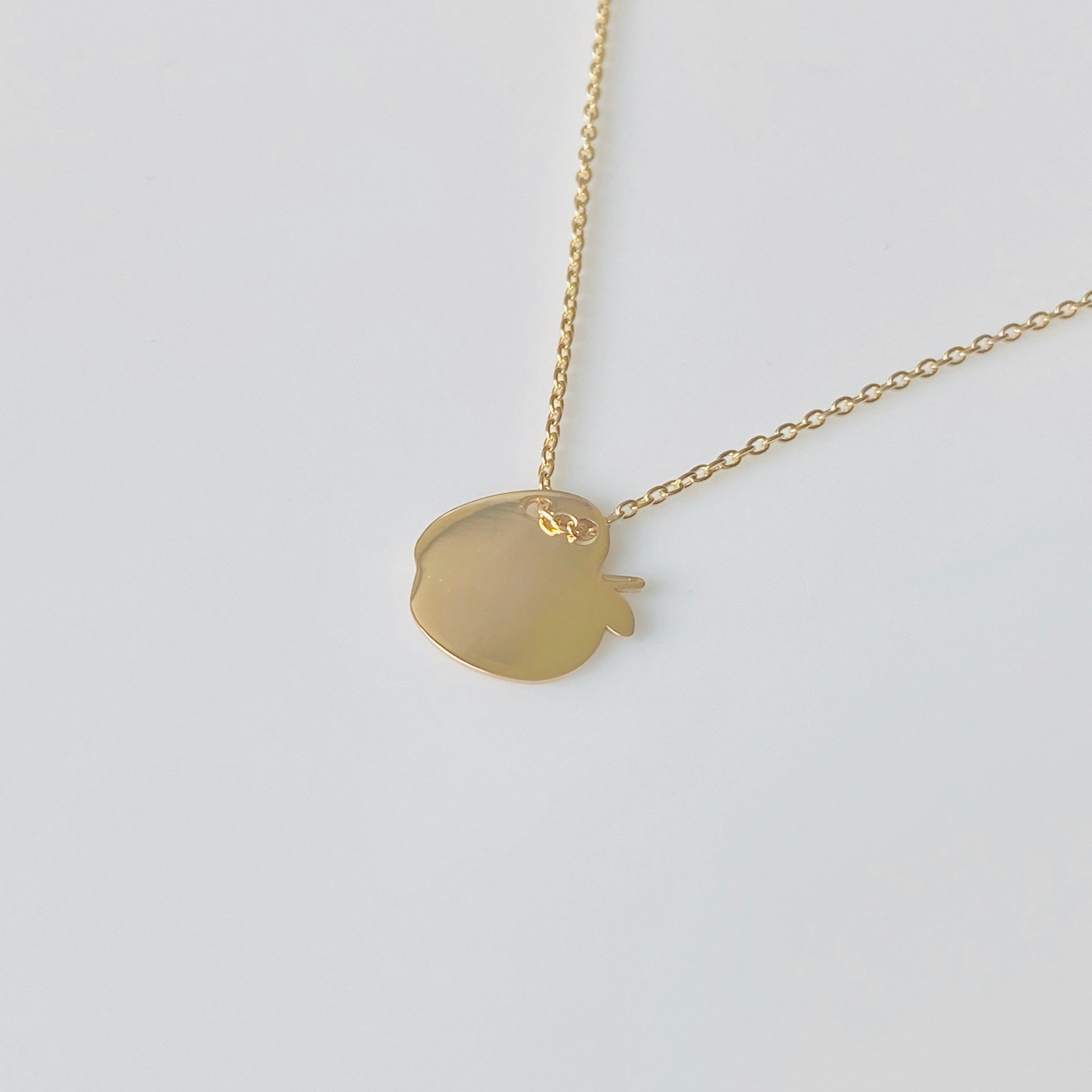 9ct Gold Apple Disc Necklace - John Ross Jewellers