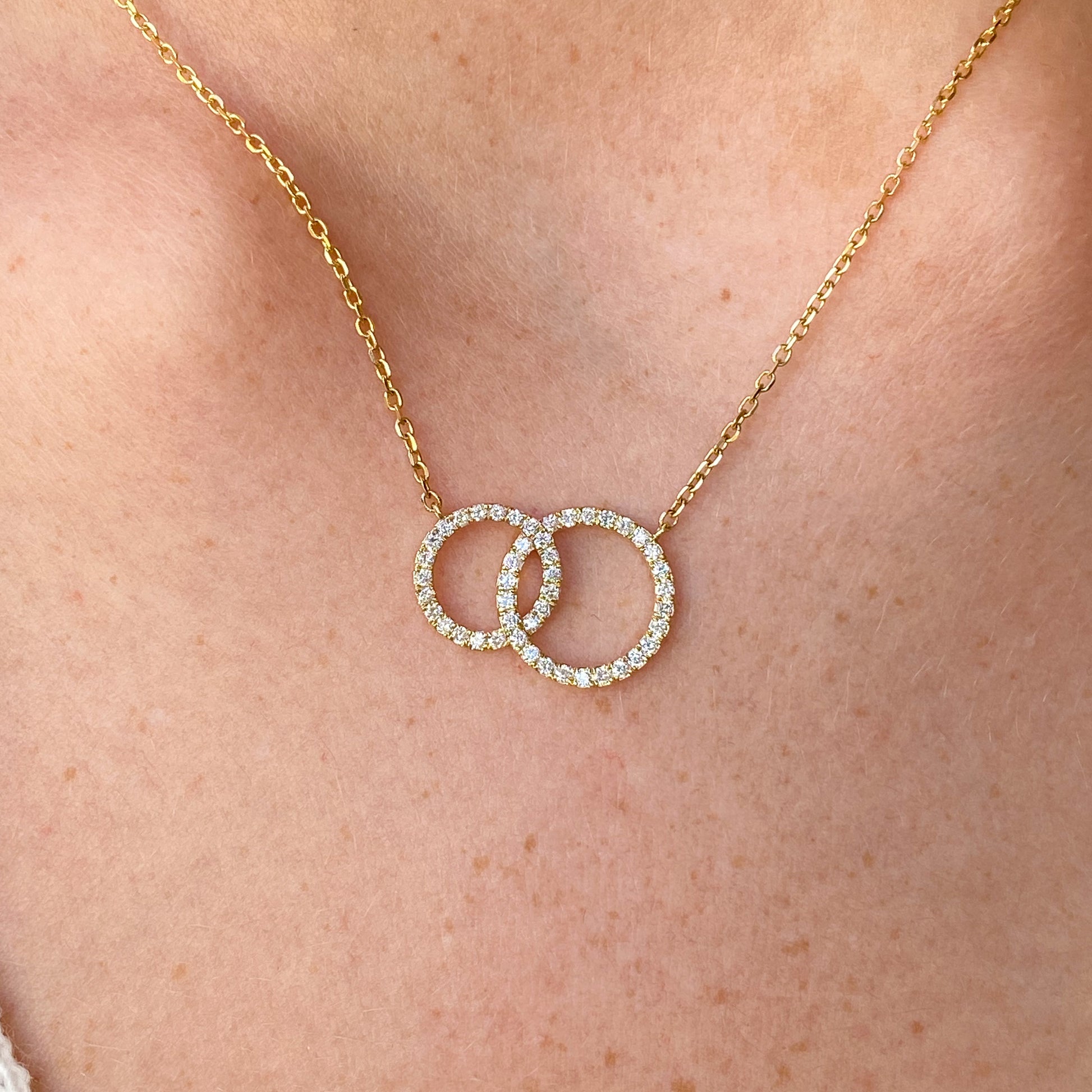 9ct Gold Diamond Unity Necklace | 0.44ct - John Ross Jewellers