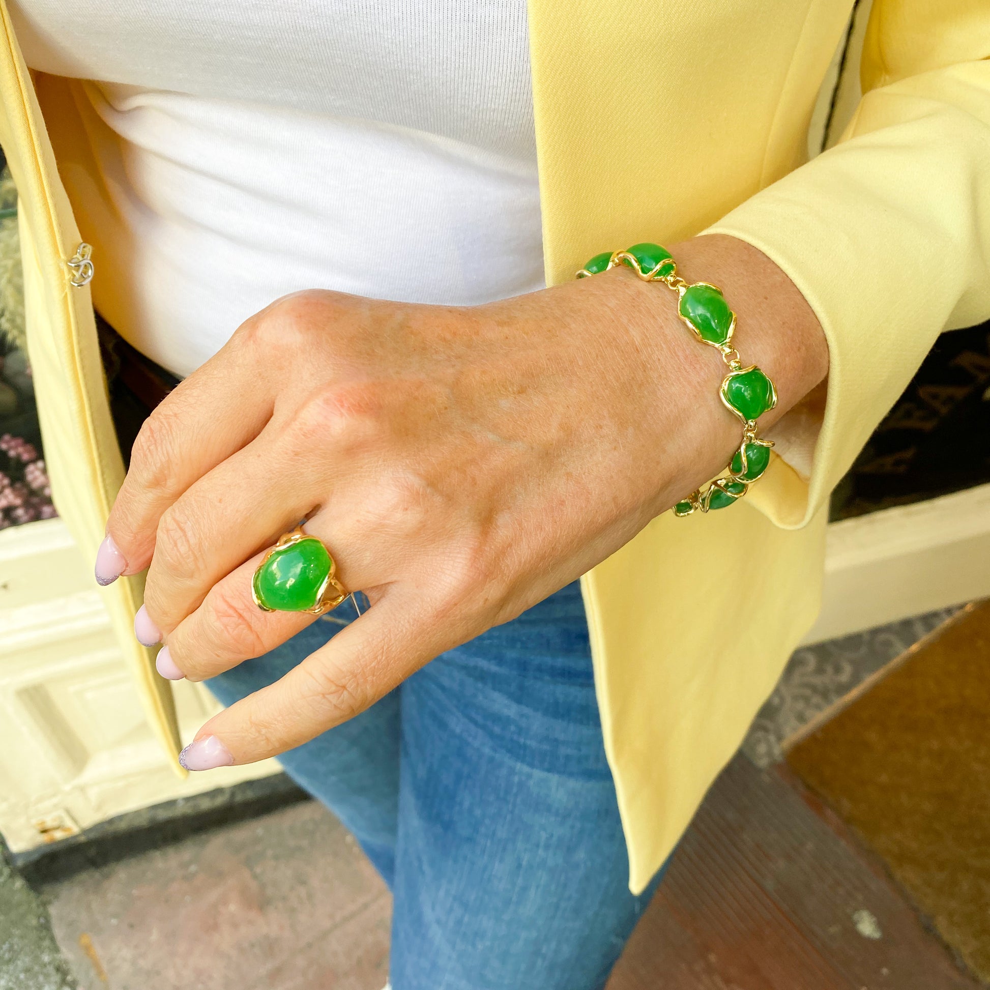 Sunshine Jade Nugget Bracelet - John Ross Jewellers