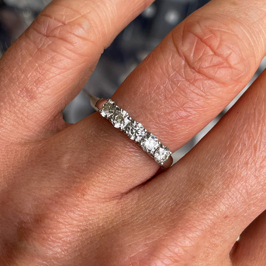 Platinum Diamond Eternity Ring | 0.80ct - John Ross Jewellers