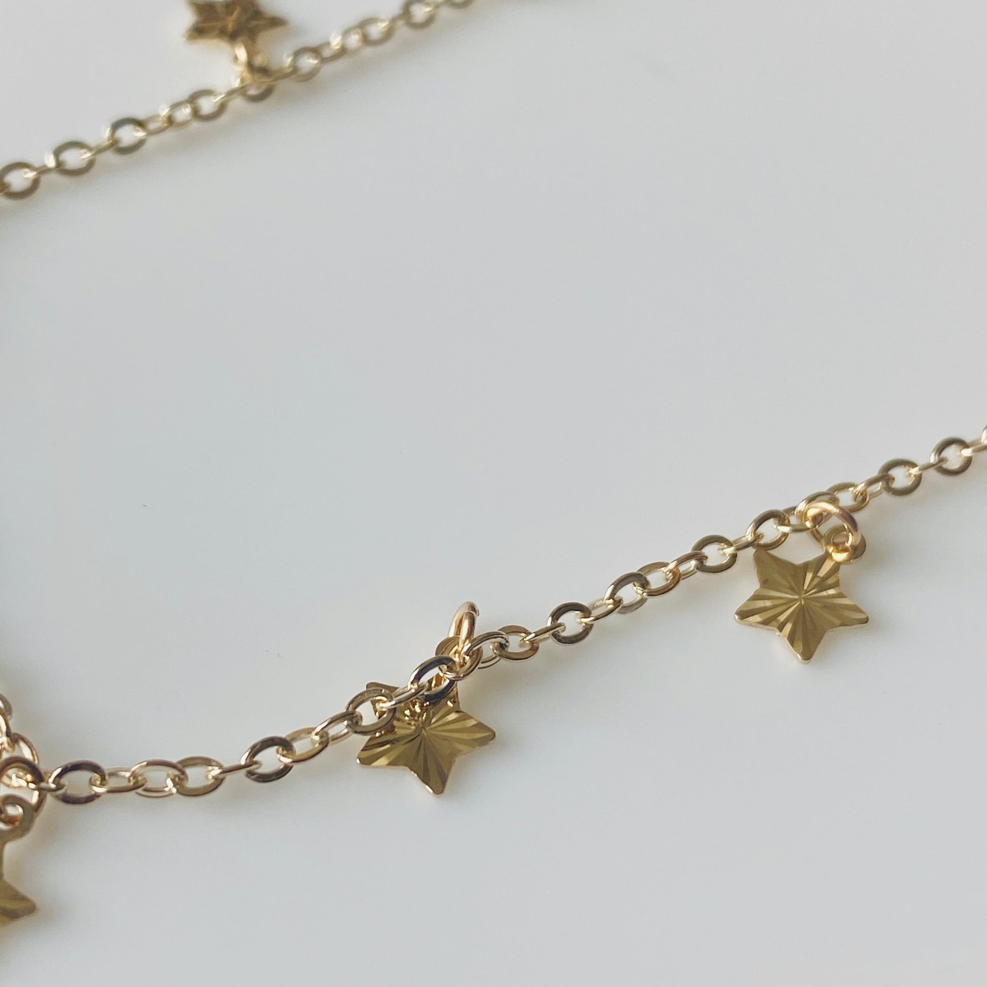 9ct Gold Dozen Stars Necklace - John Ross Jewellers