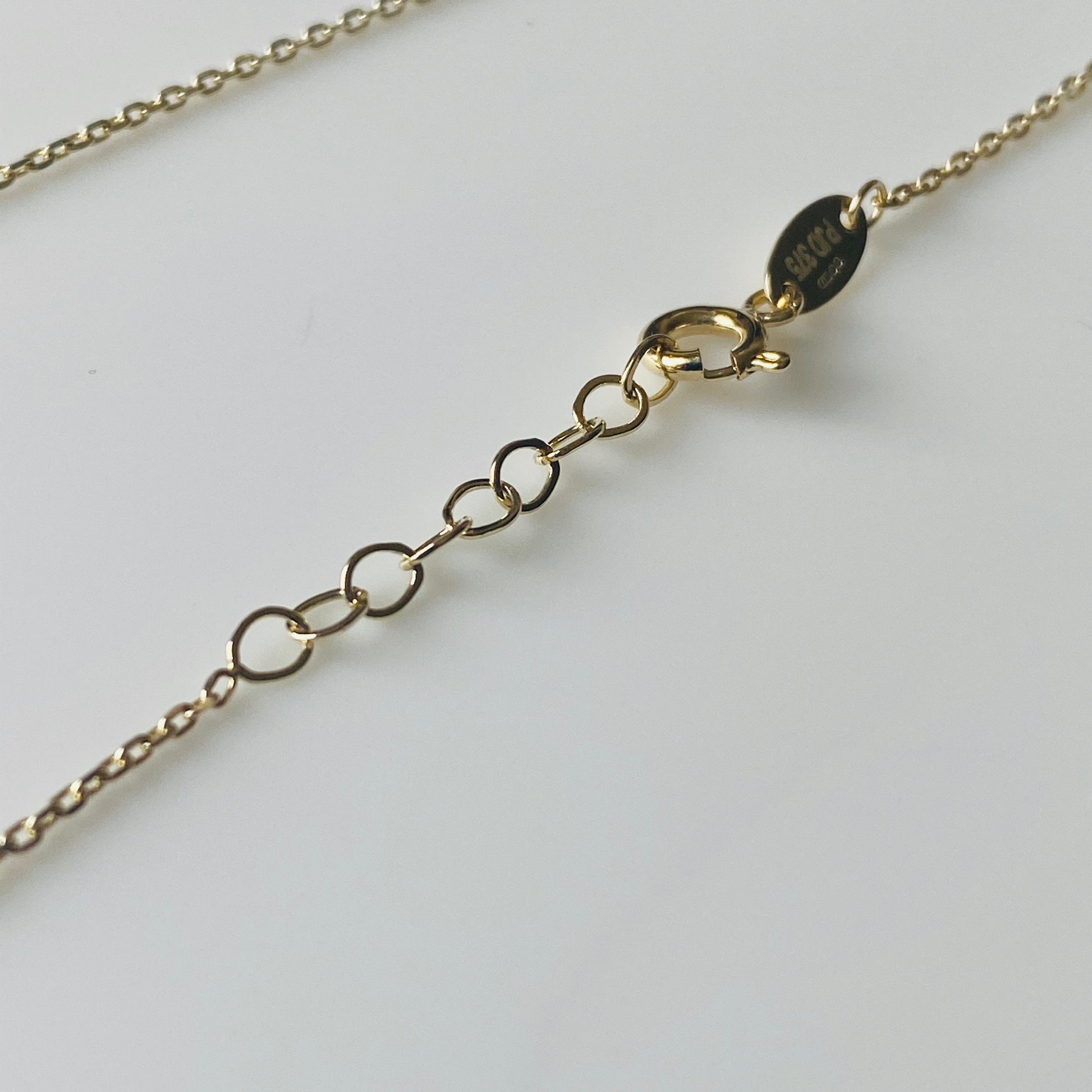 9ct Gold CZ Lariat Necklace - John Ross Jewellers