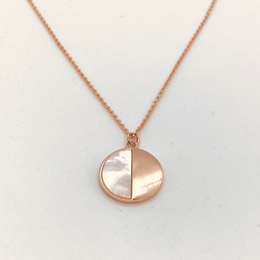 Rose Mother of Pearl Pendant Necklace - John Ross Jewellers