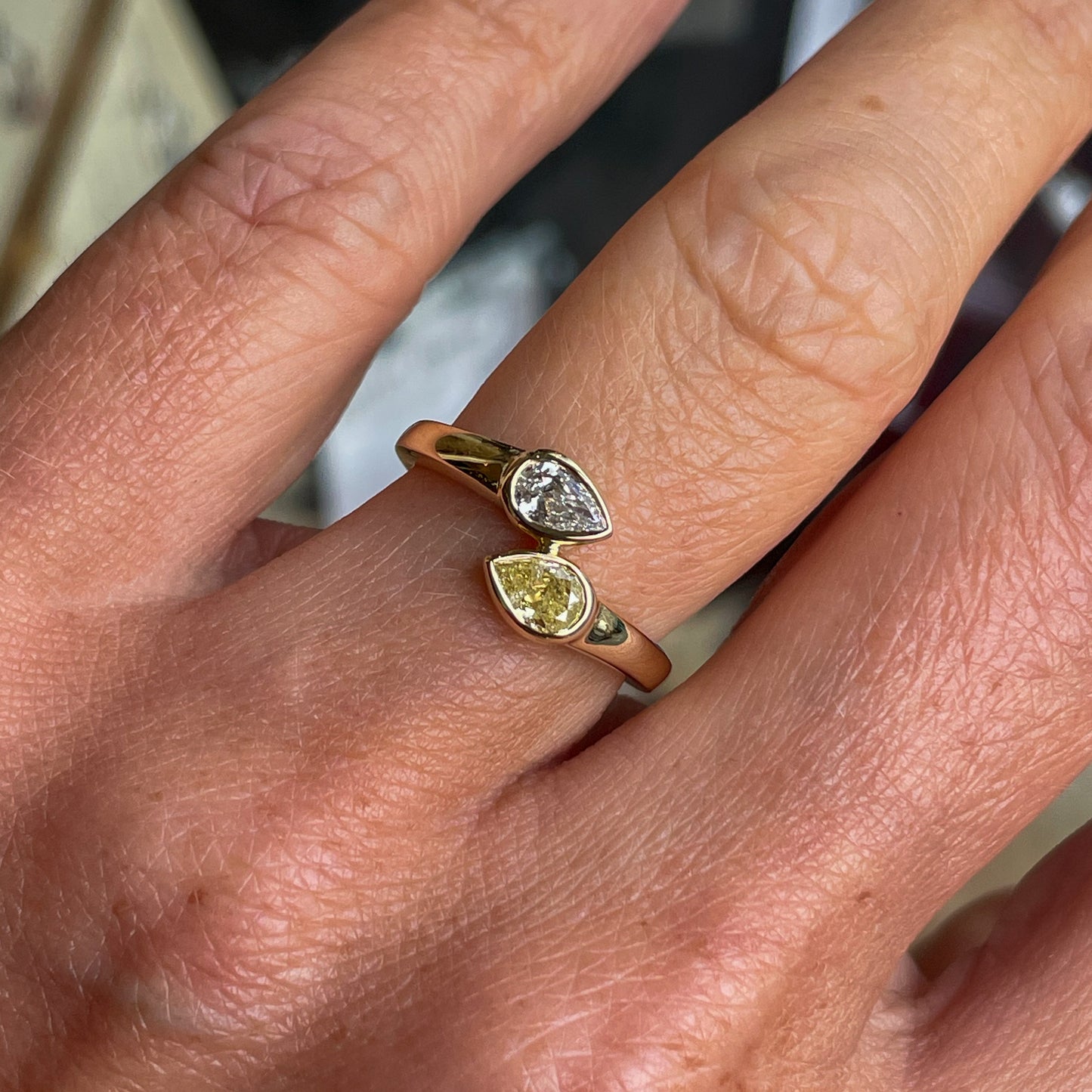 18ct Gold Diamond Moi Et Toi Ring | 0.55ct - John Ross Jewellers