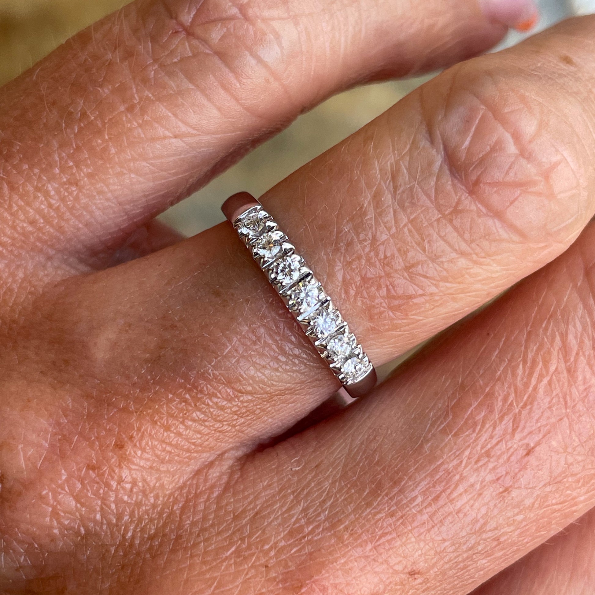 18ct White Gold Diamond Eternity Ring 0.22ct - John Ross Jewellers