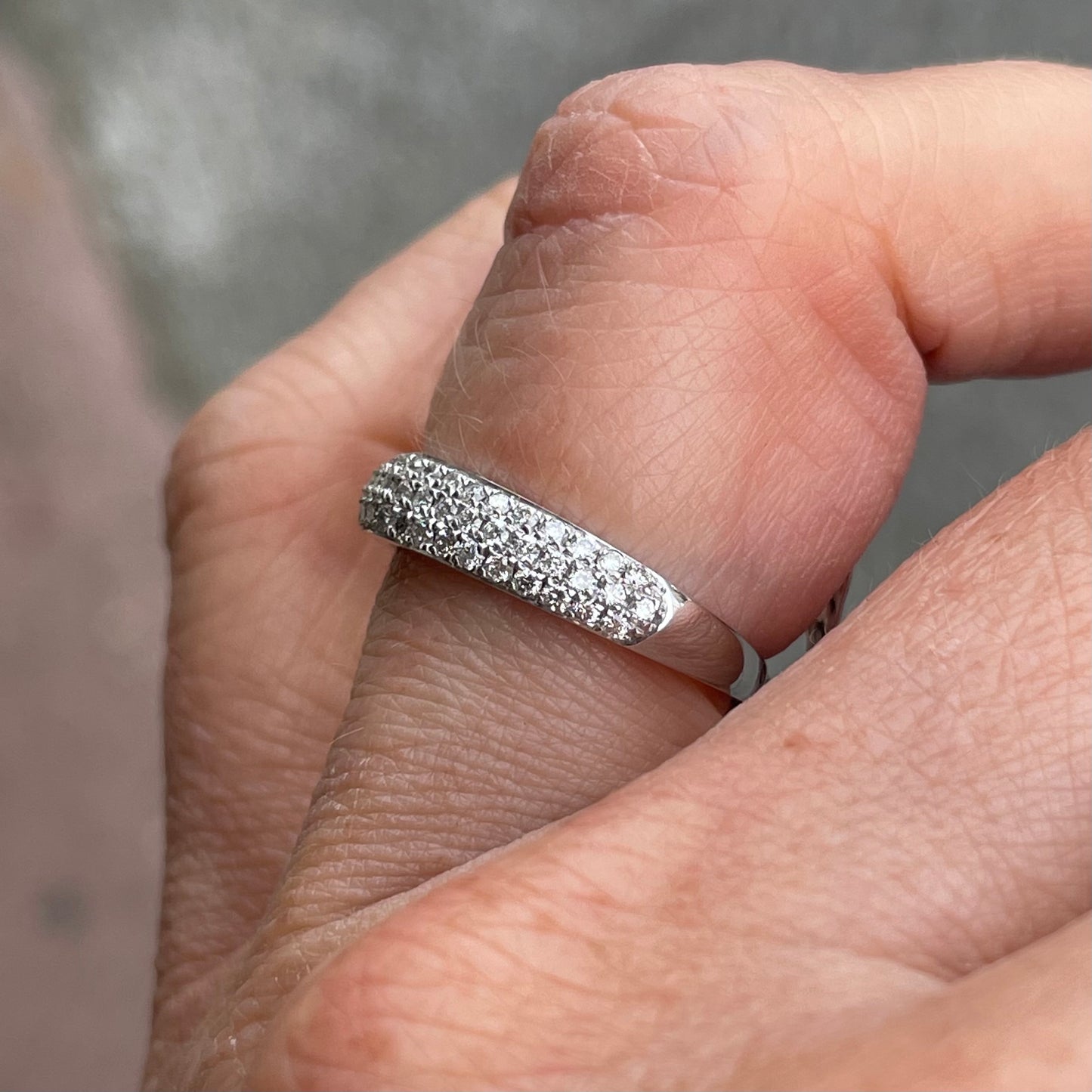 18ct White Gold Diamond Set Eternity/Wedding Ring | 0.50ct - John Ross Jewellers