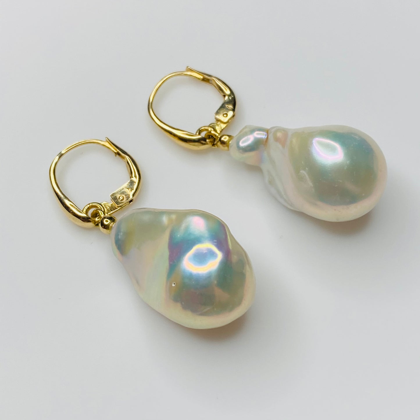 18ct Gold Dalila Baroque Pearl Drop Earrings - John Ross Jewellers