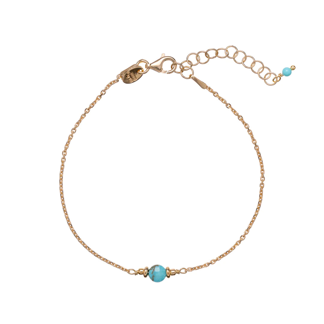 Sunshine Simple Turquoise Nugget Bracelet - John Ross Jewellers