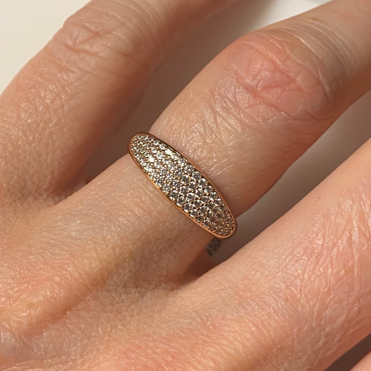 9ct Rose Gold CZ Ring - John Ross Jewellers