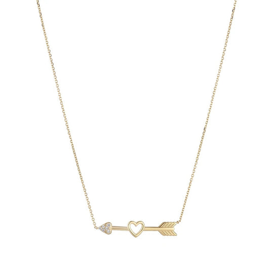 9ct Gold Cupid’s Arrow Necklace - John Ross Jewellers