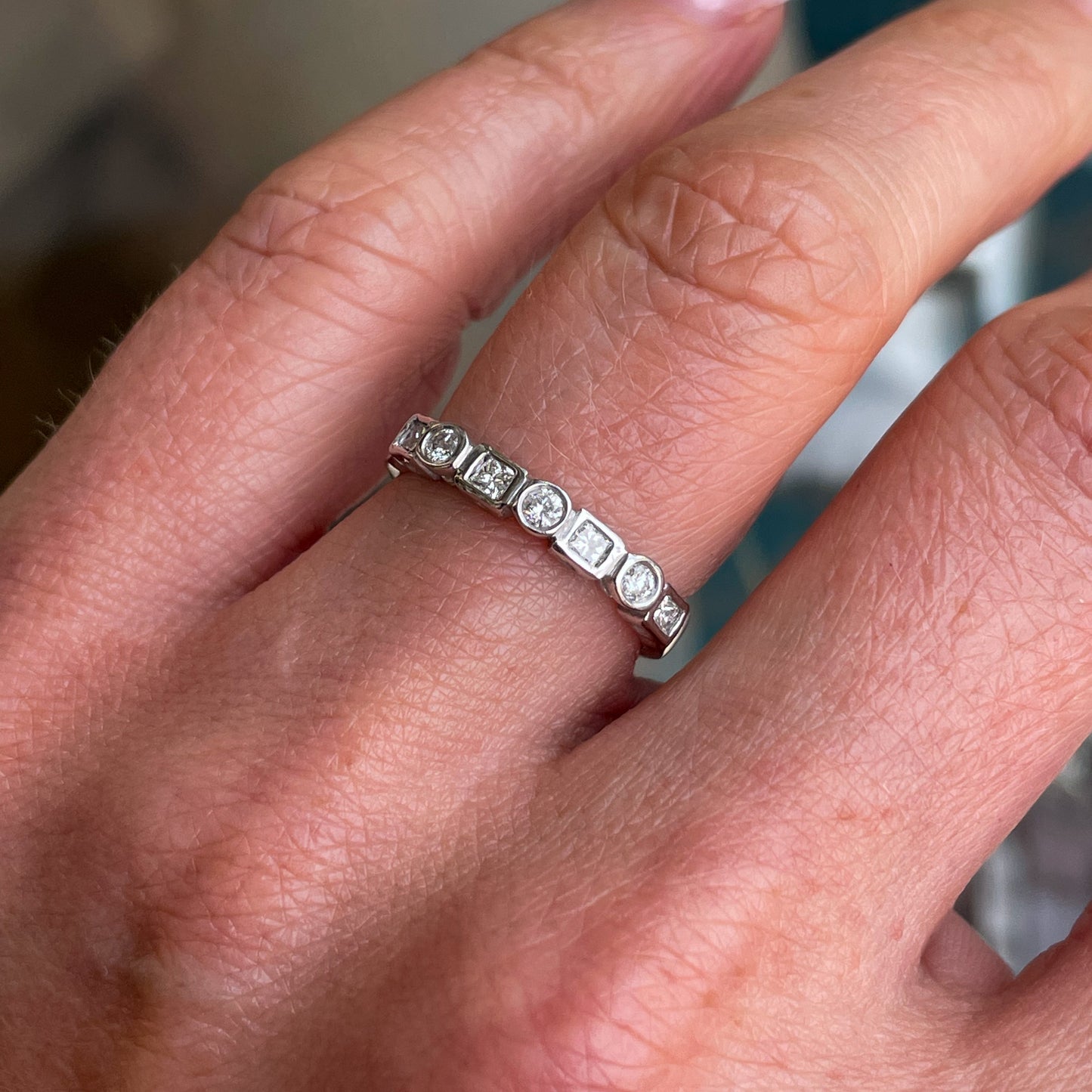 18ct White Gold Diamond Eternity Ring | 0.32ct - John Ross Jewellers