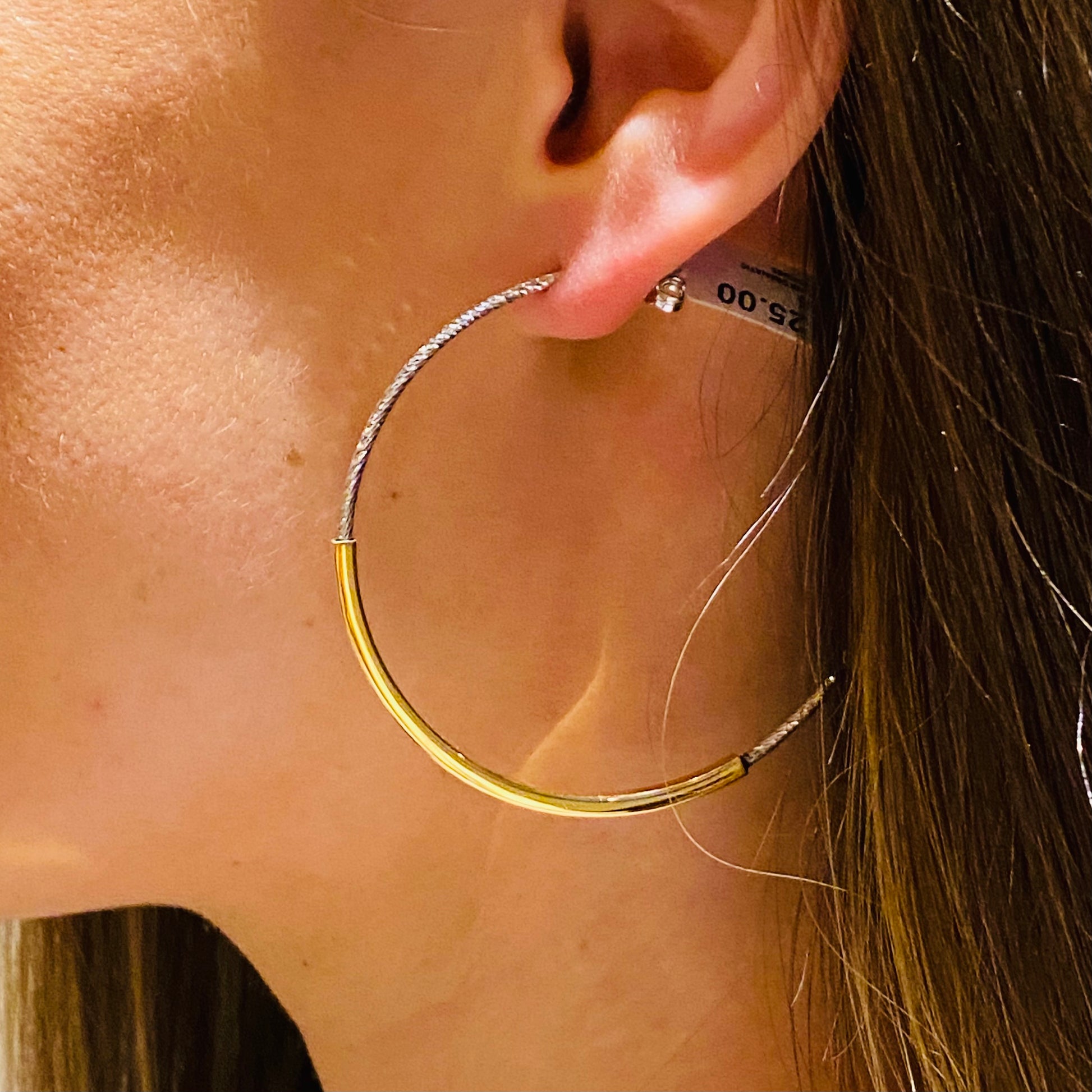 Sunshine Silver Dramatic Maxi Hoop Earrings - John Ross Jewellers