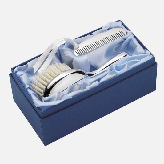 Carrs of Sheffield Sterling Silver Brush & Comb Set - John Ross Jewellers