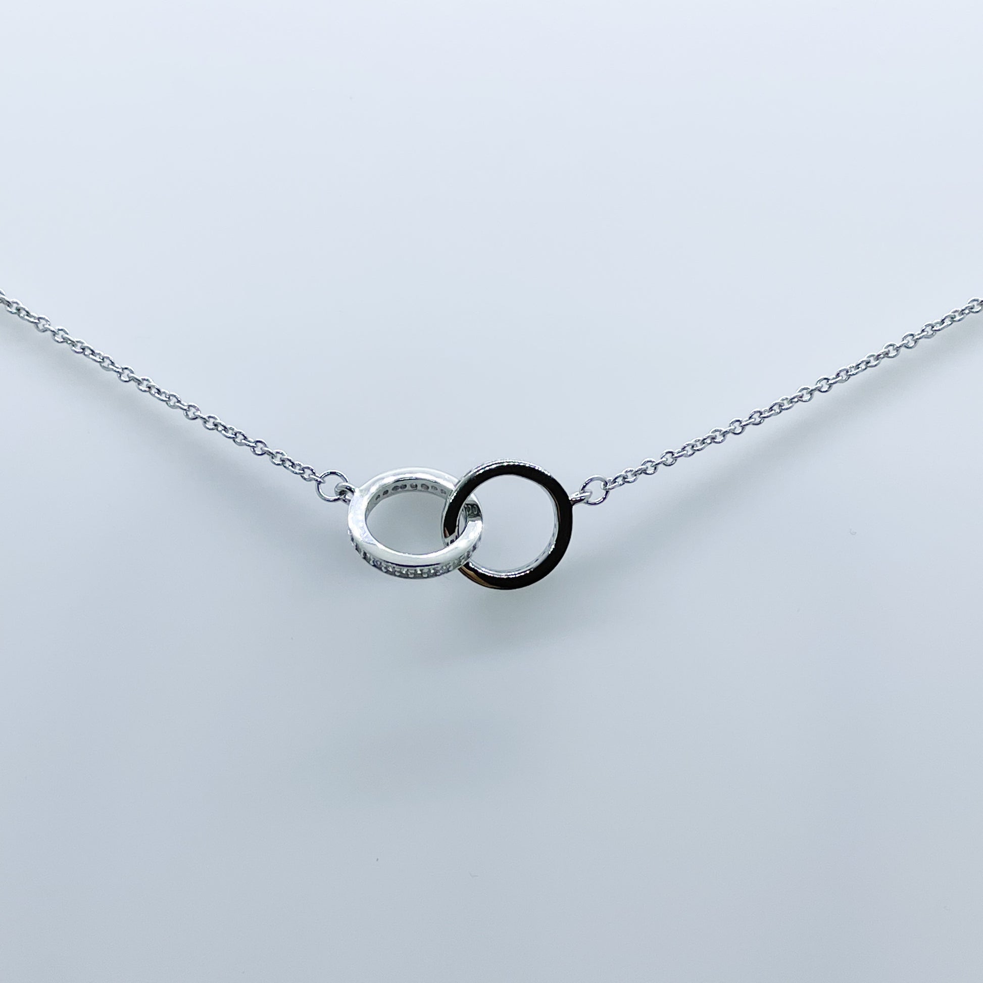 Silver Pretty CZ Unity Necklace - John Ross Jewellers