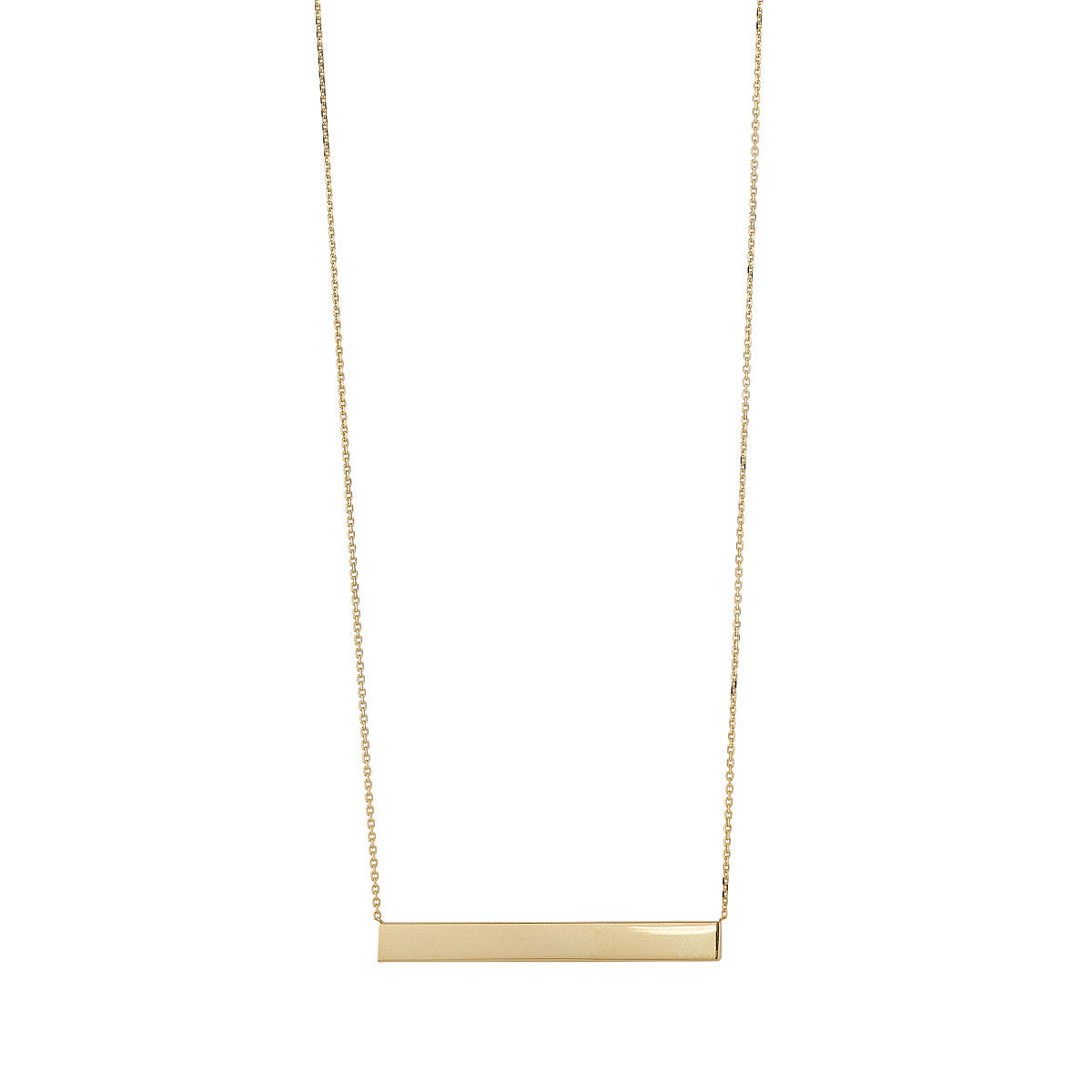 9ct Gold Bar Necklace - John Ross Jewellers